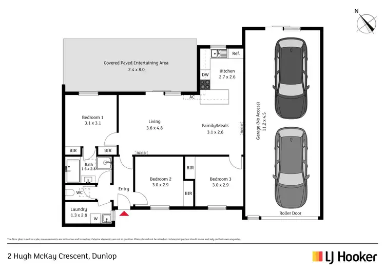 Floorplan of Homely house listing, 2 Hugh Mckay Crescent, Dunlop ACT 2615