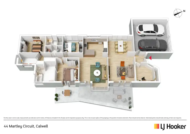 Floorplan of Homely house listing, 44 Martley Circuit, Calwell ACT 2905