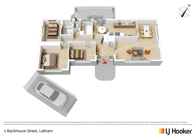 Floorplan of Homely house listing, 4 Backhouse Street, Latham ACT 2615