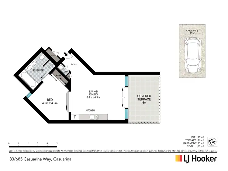 Floorplan of Homely unit listing, 83/685-707 Casuarina Way, Casuarina NSW 2487