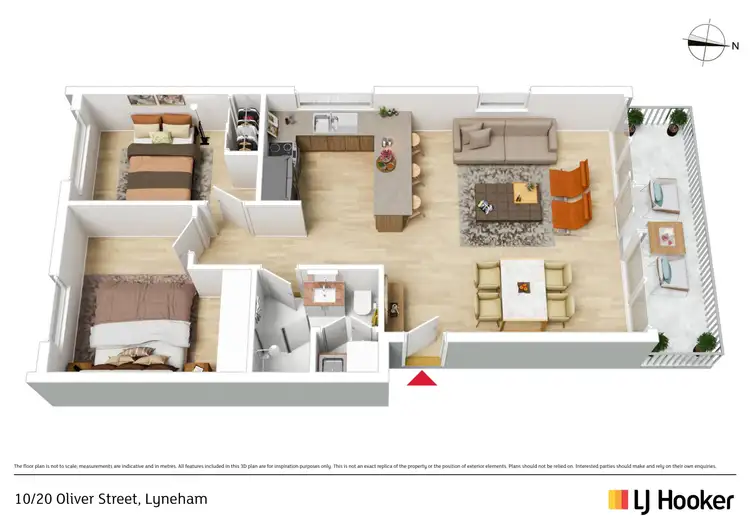 Floorplan of Homely apartment listing, 10/20 Oliver Street, Lyneham ACT 2602