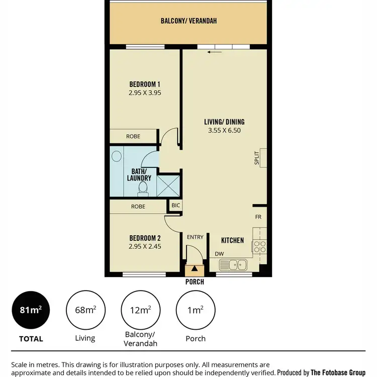 Floorplan of Homely unit listing, 7/5-19 Goodall Parade, Mawson Lakes SA 5095