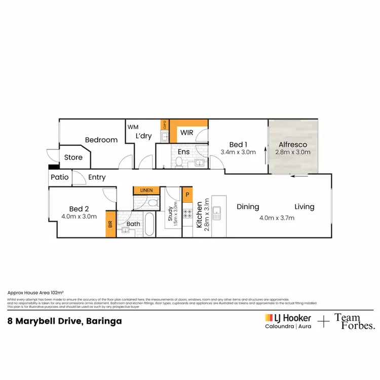 Floorplan of Homely house listing, 8 Marybell Drive, Baringa QLD 4551