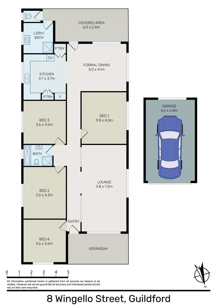 Floorplan of Homely house listing, 8 Wingello St, Guildford NSW 2161