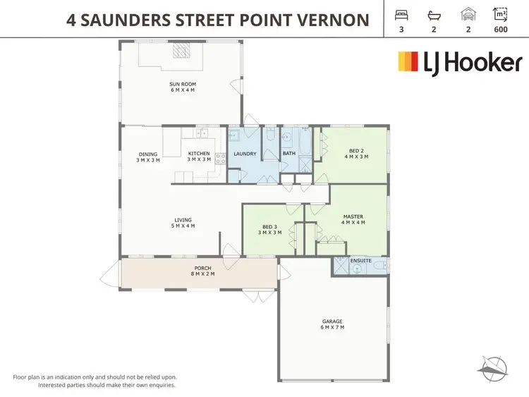 Floorplan of Homely house listing, 4 Saunders Street, Point Vernon QLD 4655
