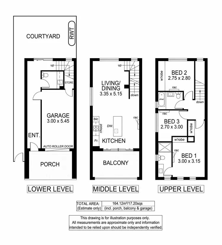 Floorplan of Homely townhouse listing, 3/66 Conington Cres, Morphett Vale SA 5162