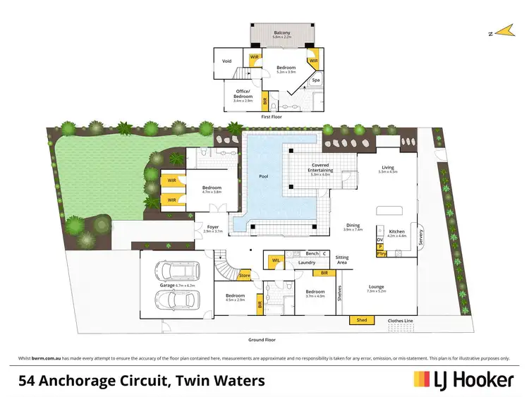 Floorplan of Homely house listing, 54 Anchorage Circuit, Twin Waters QLD 4564