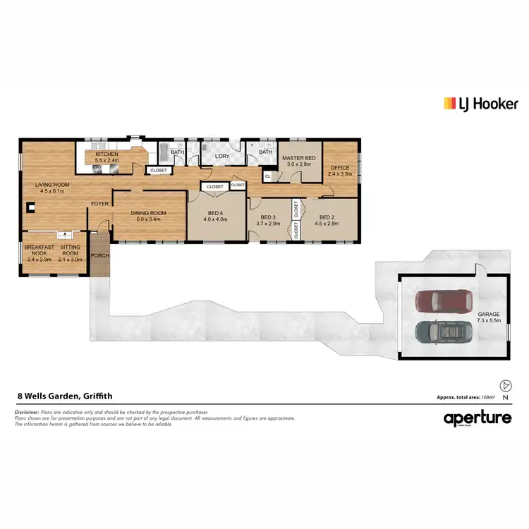 Floorplan of Homely house listing, 8 Wells Gardens, Griffith ACT 2603