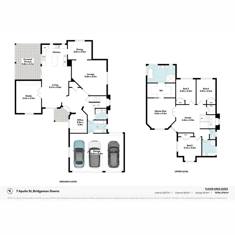 Floorplan of Homely house listing, 7 Apulia Place, Bridgeman Downs QLD 4035