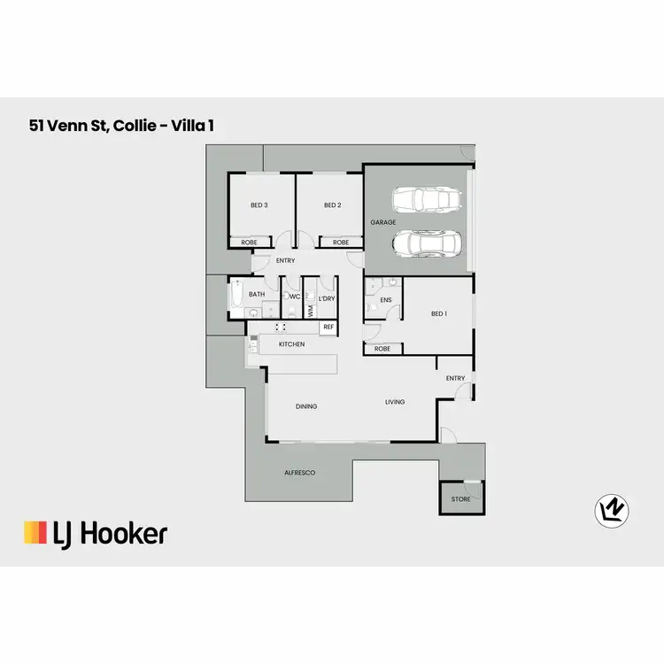 Floorplan of Homely block of units listing, Lots/1, 2 & 3 / Venn Street West, Collie WA 6225