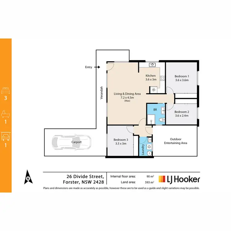 Floorplan of Homely house listing, 26 Divide Street, Forster NSW 2428