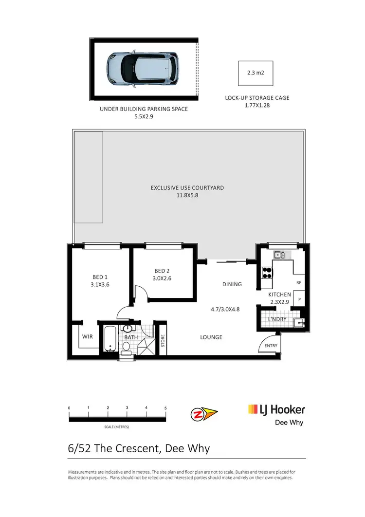 Floorplan of Homely apartment listing, 6/52-56 The Crescent, Dee Why NSW 2099