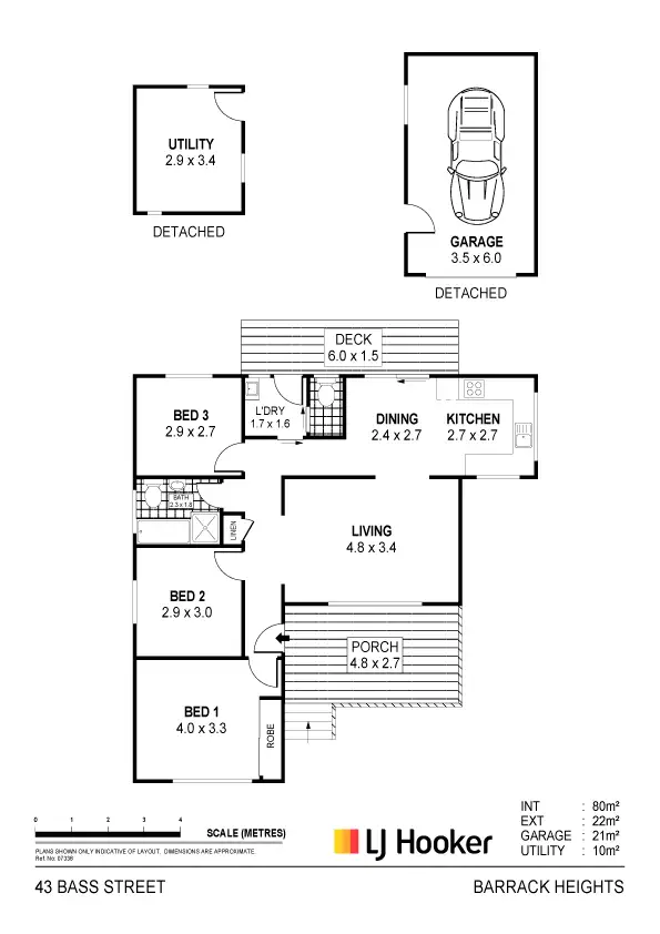 Floorplan of Homely house listing, 43 Bass Street, Barrack Heights NSW 2528