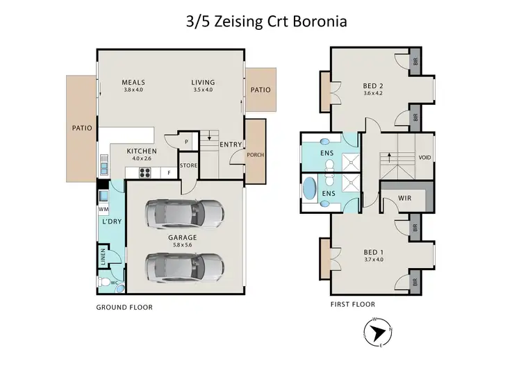 Floorplan of Homely unit listing, 3/5 Zeising Court, Boronia VIC 3155