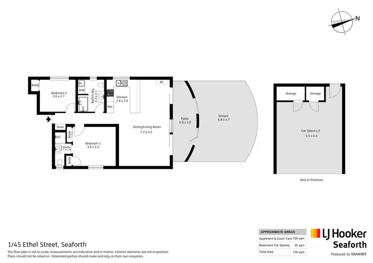 Floorplan of Homely unit listing, 1/45 Ethel Street, Seaforth NSW 2092