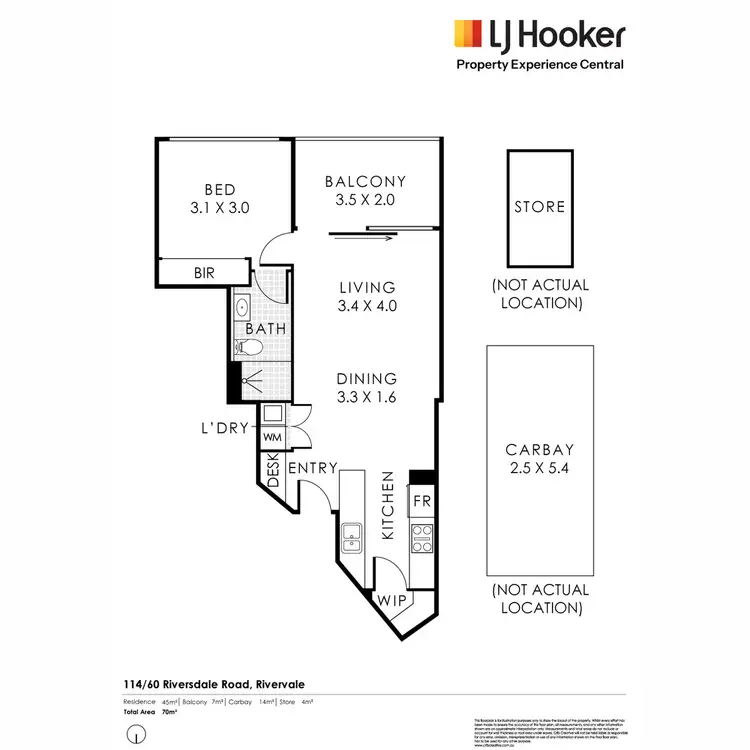Floorplan of Homely apartment listing, 114/60 Riversdale Road, Rivervale WA 6103
