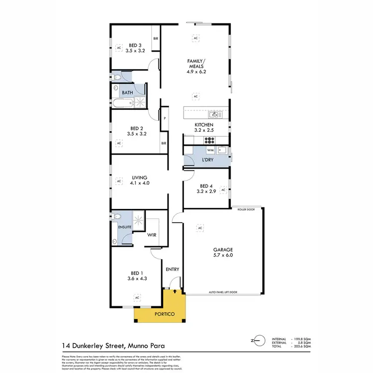 Floorplan of Homely house listing, 14 Dunkerley Street, Munno Para SA 5115