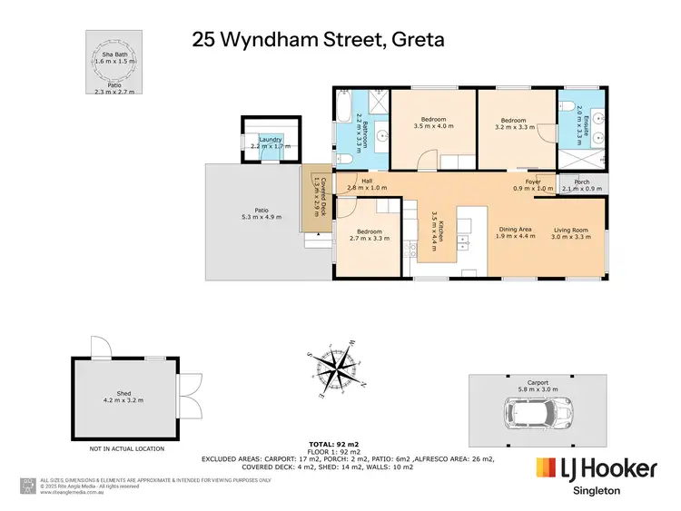 Floorplan of Homely house listing, 25 Wyndham Street, Greta NSW 2334