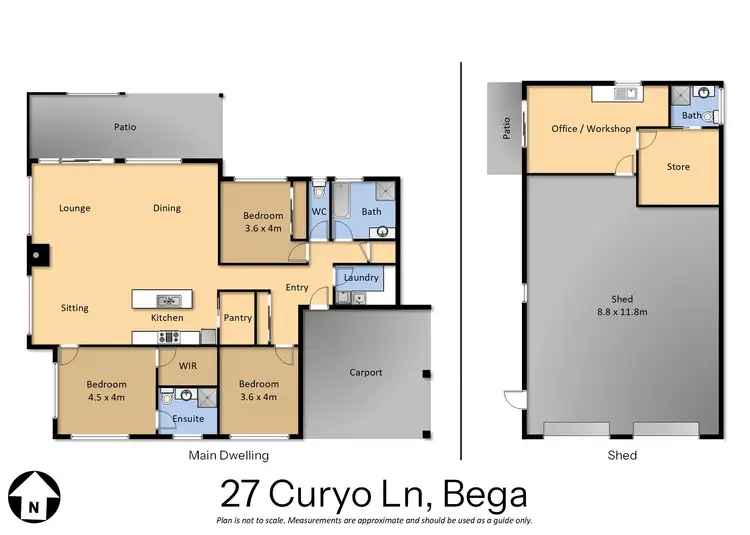 Floorplan of Homely rural property listing, 27 Curyo Lane, Bega NSW 2550