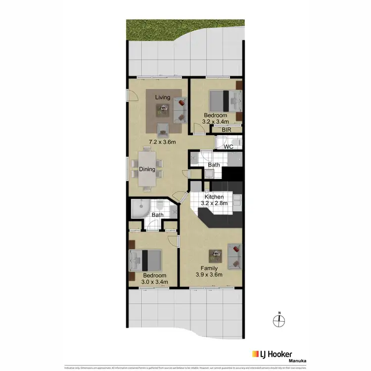 Floorplan of Homely apartment listing, 71/44 Jerrabomberra Avenue, Narrabundah ACT 2604