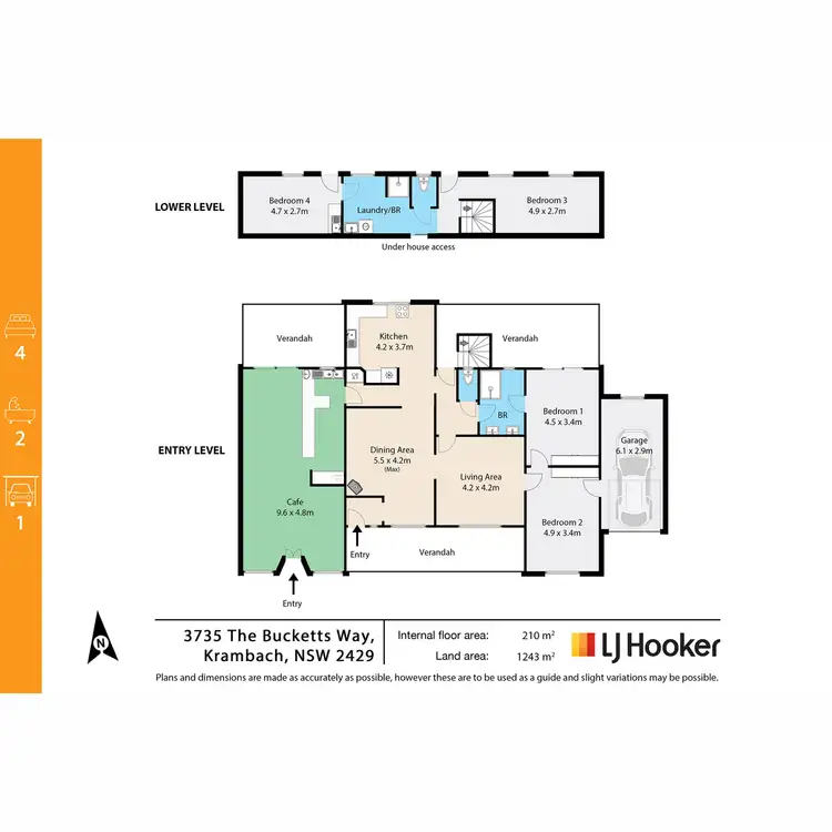 Floorplan of Homely house listing, 3735 The Bucketts Way, Krambach NSW 2429