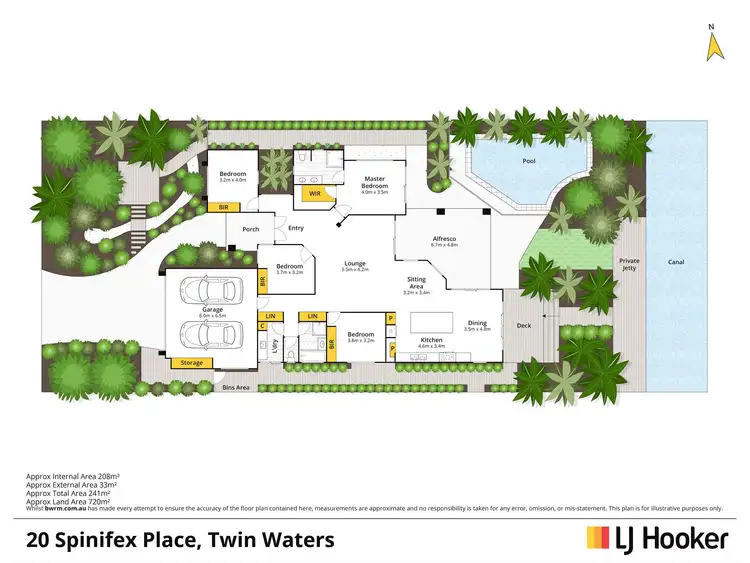 Floorplan of Homely house listing, 20 Spinifex Place, Twin Waters QLD 4564