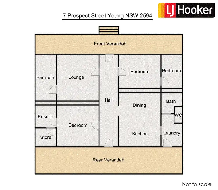 Floorplan of Homely house listing, 7 Prospect Street, Young NSW 2594