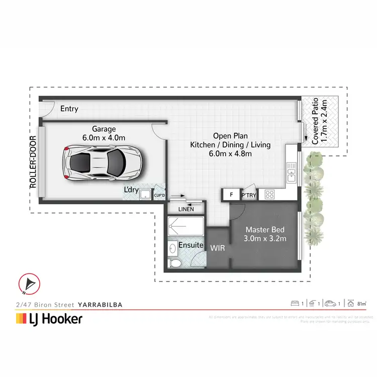 Floorplan of Homely townhouse listing, 2/47 Biron Street, Yarrabilba QLD 4207