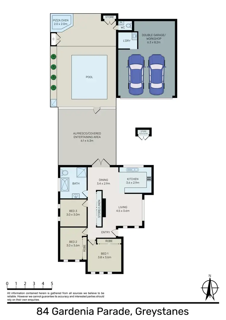 Floorplan of Homely house listing, 84 Gardenia Parade, Greystanes NSW 2145