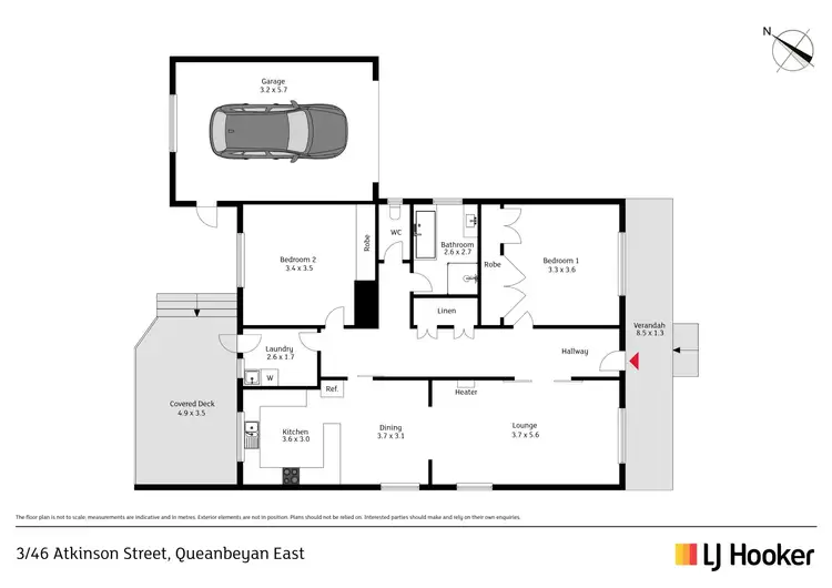 Floorplan of Homely house listing, 3/46 Atkinson Street, Queanbeyan East NSW 2620