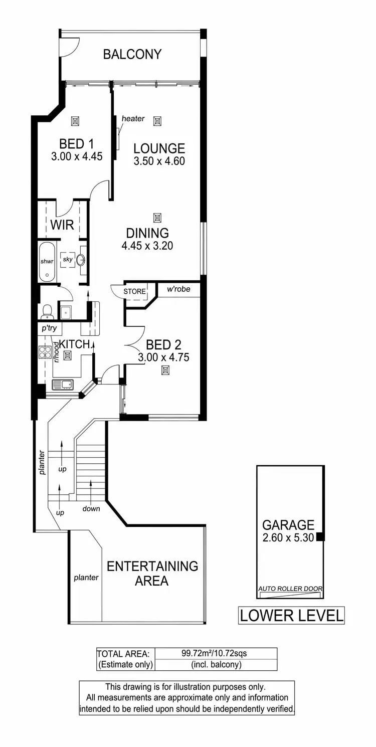 Floorplan of Homely apartment listing, 3/242 Trimmer Parade, West Lakes SA 5021