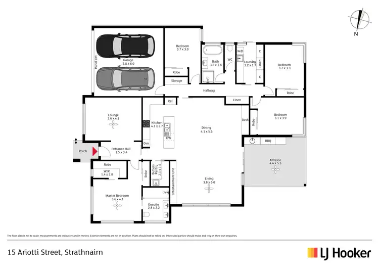 Floorplan of Homely house listing, 15 Ariotti Street, Strathnairn ACT 2615