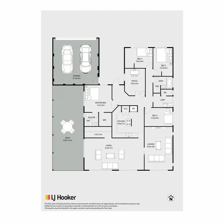 Floorplan of Homely house listing, 8 Fermoy Court, Dunsborough WA 6281