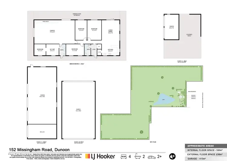 Floorplan of Homely rural property listing, 152 Missingham Road, Dunoon NSW 2480