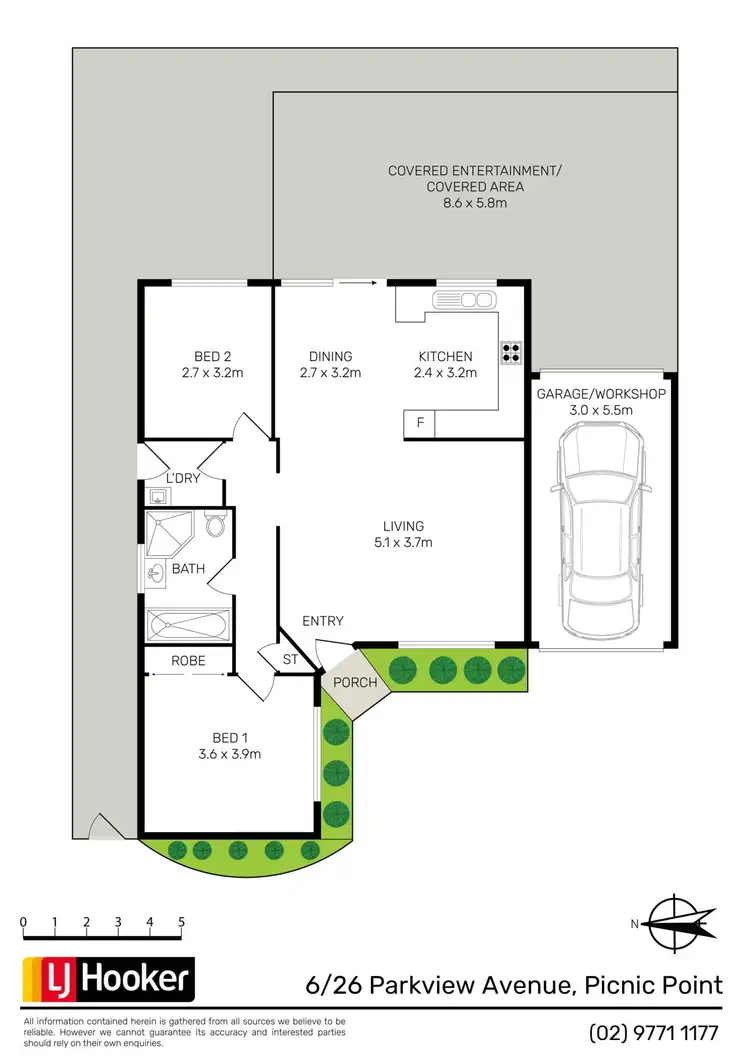 Floorplan of Homely villa listing, 6/26 Parkview Avenue, Picnic Point NSW 2213