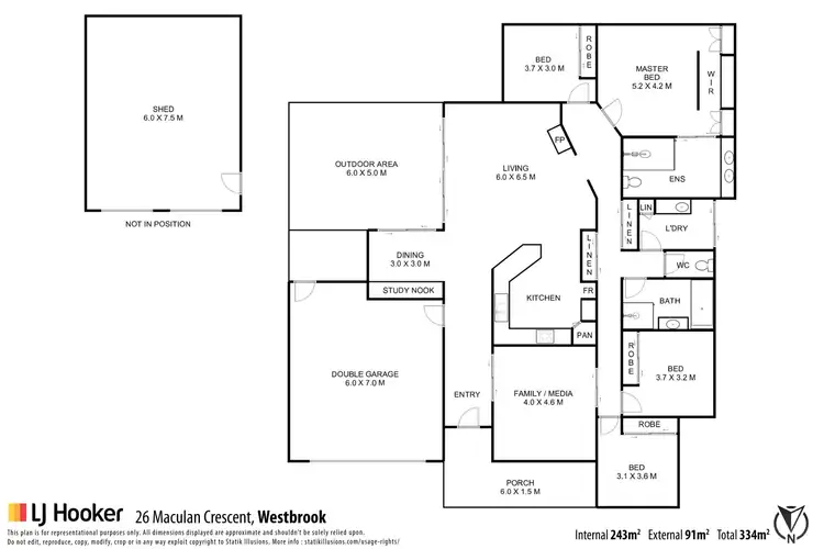 Floorplan of Homely house listing, 26 Maculan Crescent, Westbrook QLD 4350