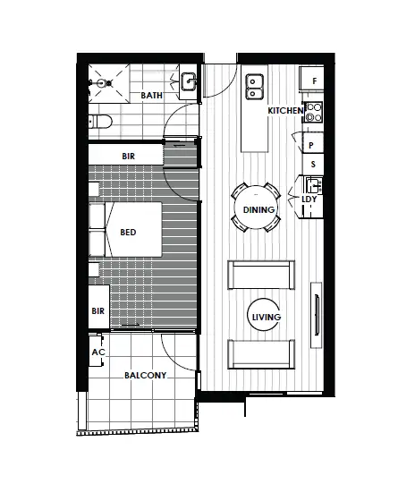 Floorplan of Homely apartment listing, 321/61 Camilleri Way, Gungahlin ACT 2912