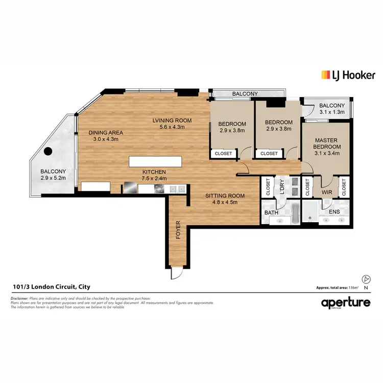 Floorplan of Homely apartment listing, 101/3 London Circuit, Canberra ACT 2601
