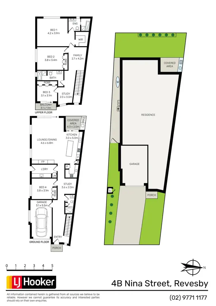 Floorplan of Homely semi-detached listing, 4B Nina Street, Revesby NSW 2212
