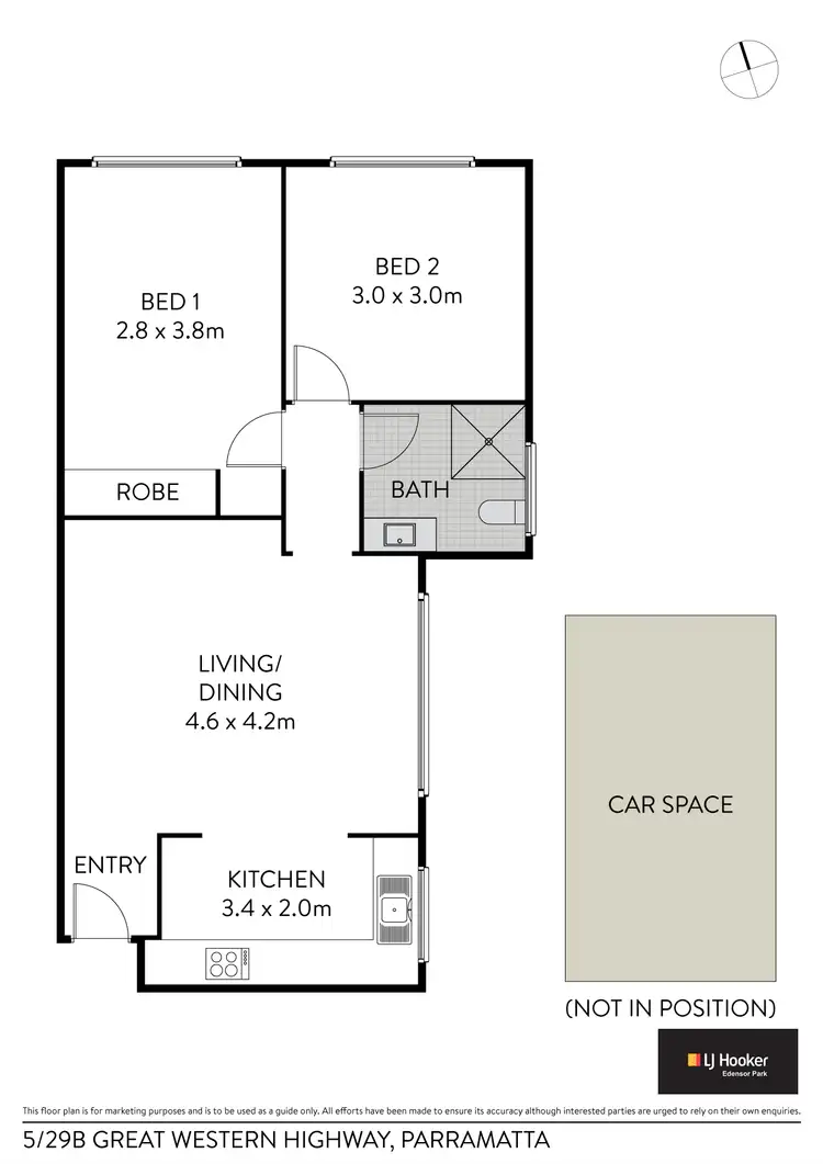 Floorplan of Homely unit listing, 5/29B Great Western Highway, Parramatta NSW 2150