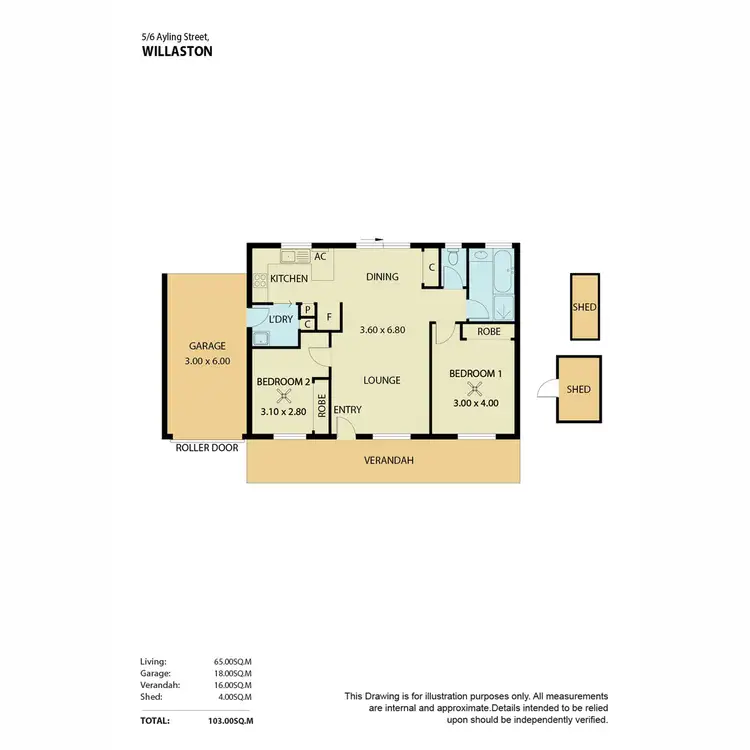 Floorplan of Homely house listing, 5/6 Ayling Street, Willaston SA 5118