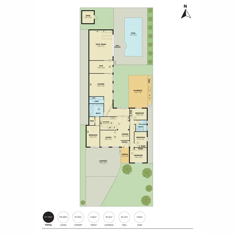 Floorplan of Homely house listing, 15 Lumsden Avenue, Ridgehaven SA 5097