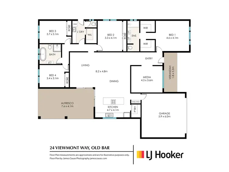 Floorplan of Homely house listing, 24 Viewmont Way, Old Bar NSW 2430
