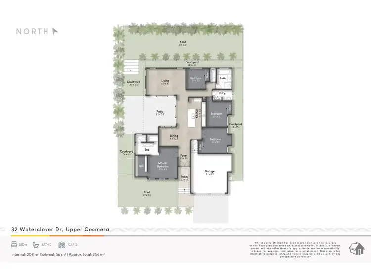 Floorplan of Homely house listing, 32 Waterclover Drive, Upper Coomera QLD 4209