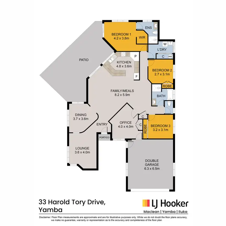Floorplan of Homely house listing, 33 Harold Tory Drive, Yamba NSW 2464