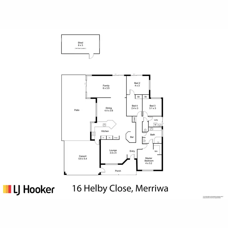 Floorplan of Homely house listing, 16 Helby Close, Merriwa WA 6030