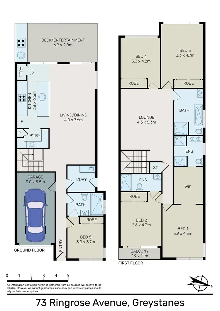 Floorplan of Homely house listing, 73 Ringrose Avenue, Greystanes NSW 2145
