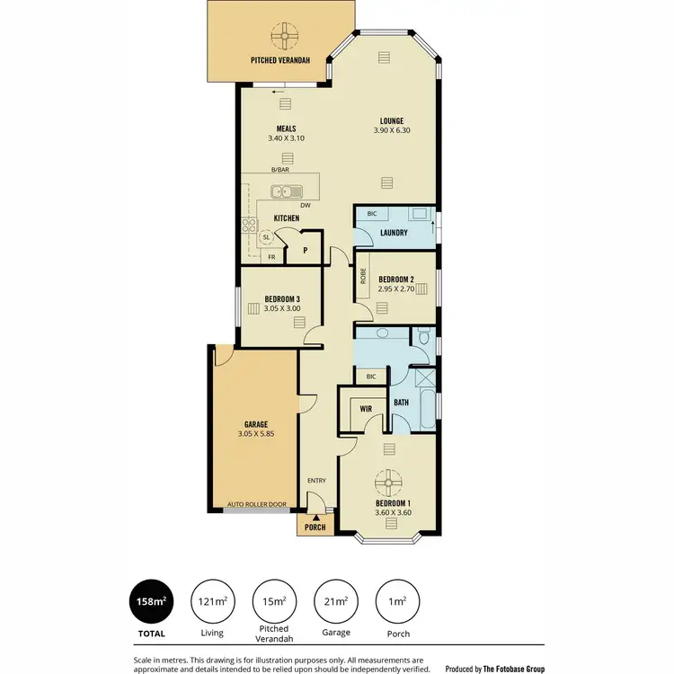 Floorplan of Homely house listing, 3 Wickham Crescent, Oakden SA 5086