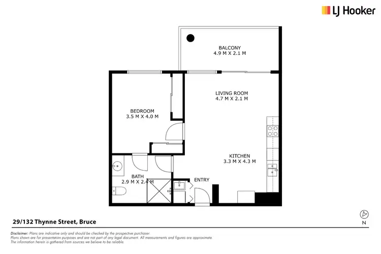 Floorplan of Homely unit listing, 29/132 Thynne Street, Bruce ACT 2617
