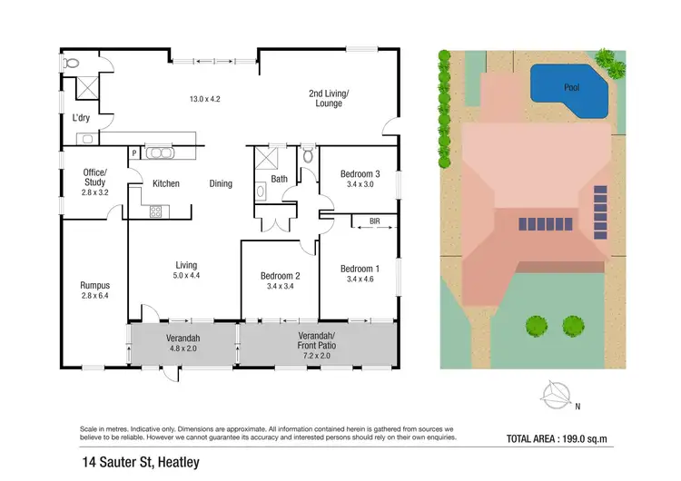 Floorplan of Homely house listing, 14 Sauter Street, Heatley QLD 4814